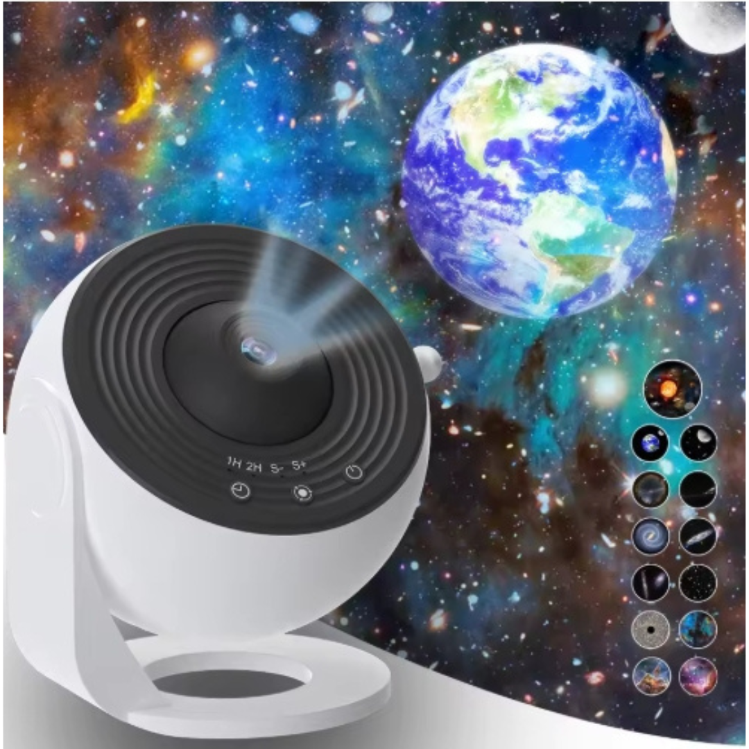 Oriox Proyector de Galaxia 360° con 13 Discos Intercambiables – Luz Nocturna HD para Dormitorio