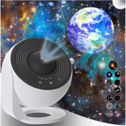 Oriox Proyector de Galaxia 360° con 13 Discos Intercambiables – Luz Nocturna HD para Dormitorio